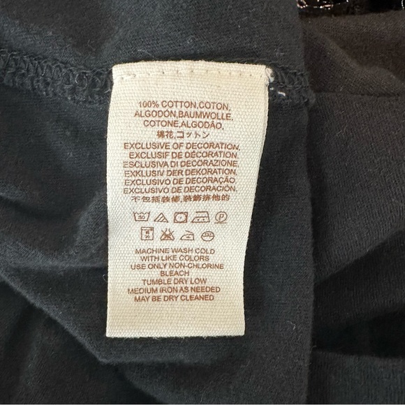 Free People Black Embroidered Sleeve Penny Shirt - Picture 8 of 9